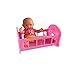 The New York Doll Collection Mini Bathtub Set of 6, - Mini Dolls with Infant Seat, Cradle, Highchair, Walker, and Swing for ages 3 and up.