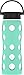 Lifefactory 22-Ounce BPA-Free Glass Water Bottle with Classic Cap and Protective Silicone Sleeve, Sea Green