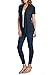 82 Days Women’s Casual Lightweight Short Sleeve Open Front Cardigan Made in USA X-Large Black