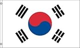 South Korea Flag - Beautiful Double-stitched - 100% Polyester w/Brass Grommets 3' x 5'