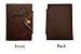 Leather Passport Cover,Passport Holder travel gifts for Men Women Couple - Brown