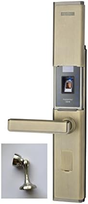 LEGU Fingerprint and Touchscreen Keyless Smart Lever Lock for Door fingerprint+password+card+key/Security intelligent anti-theft lock (accessory)