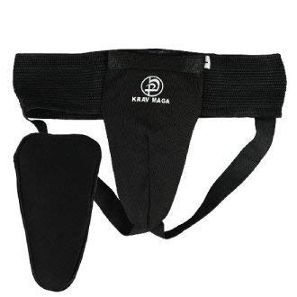 Krav Maga Black Ladies Elasticated Cotton Groin Guard W/Cup (Medium)