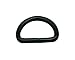 Generic Metal Black D Rings Buckle D-Rings 0.5 Inches Inside Diameter for Bag Wallet Pack of 100