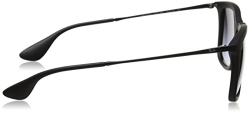 Ray-Ban INJECTED MAN SUNGLASS - RUBBER BLACK Frame LIGHT GREY GRADIENT DARK GREY Lenses 50mm Non-Polarized