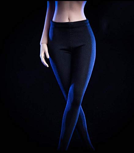 Studio one 1/6 Scale Female Clothes Set 18XG24 Tight Pants and Coat High Collar Black for 12''Action Figure Accessories Model Cloth for Doll