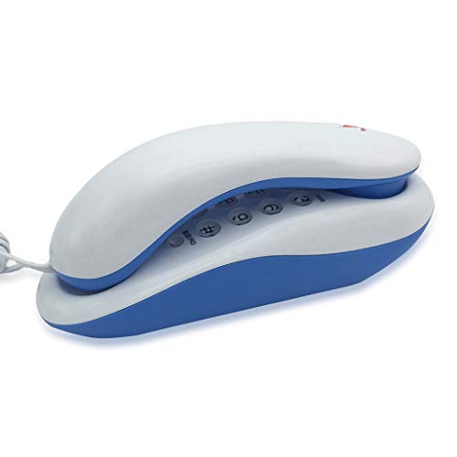SMMBM Telephone Wall Mount Landline Creative Home with Rope Small Extension Bread Machine, Blue, Green Fixed Telephone