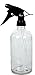 Vivaplex - COMINE4033588 , Large, 16 oz, Empty, Clear Glass Spray Bottle with Black Trigger Sprayer
