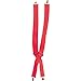 Rubie's Adjustable Clip Suspenders, Red, One Size