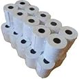 Juego de 20 rollos de papel térmico para datáfono y máquina de tiques