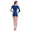 Dive-Sail-15mm-Long-sleeve-shorts-conjoined-Scuba-Snorkeling-diving-suit-for-Women-XS-XL-Blue-L