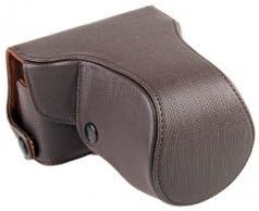Camson Leather Case for Nikon 1 J1 with 30-110mm Zoom Lens (Brown)