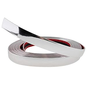 25 mm professionele chromen strepen sticker zilver strip auto grill extern sierstrip 5 m