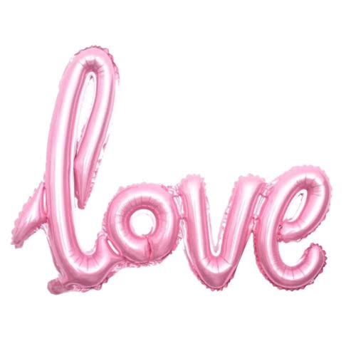 Rose Pink Love Foil Balloon, 106cm (2 pack)