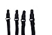 LoveFifi Women's Adjustable Garter Straps with Metal Clips - Set of 4 (One Size Double Clips, Black 2 Clip)
