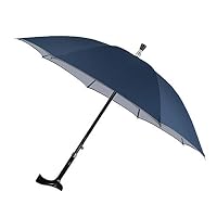 Saiveina 49 inch Adjustable Walking Stick Umbrella, Windproof UV Protection Cane Umbrella