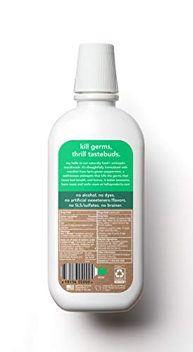 Hello Naturally Fresh Antiseptic Alcohol Free Mouthwash, Natural Fresh Mint with Farm Grown Peppermint, Fluoride Free… - Image 4
