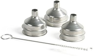 Bottle Brush and Stainless Steel Mini Funnels for Essential Oils Bottles by Cold Ordnance