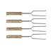 DEMDACO S’More Please Natural Brown 26 inches Metal Camping Cooking Forks Set of 4thumb 1