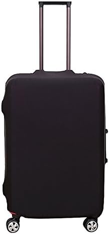 DFXIU Washable Foldable Luggage Cover Protector Fits 20/24/28 Inch Suitcase Covers (M(20"-24"), Black)