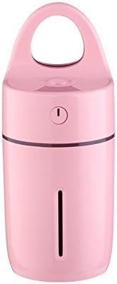 Greatpril Mini Cool Mist Humidifier Cup Shape with Whisper Quiet, USB Operation, 7 Colors Comforting Night Light for Car, Home, Office (Pink)