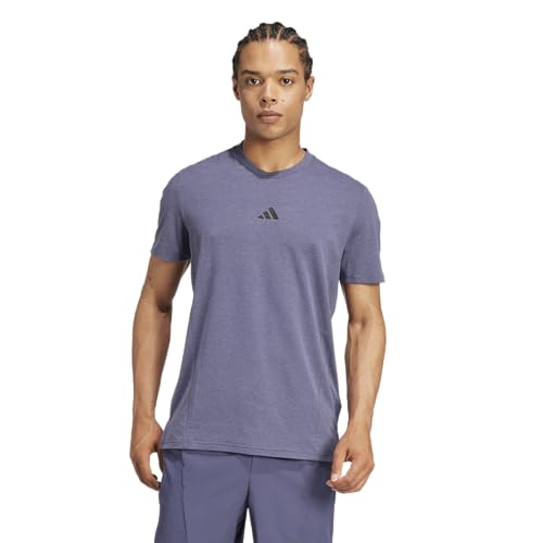 adidas Men’s Designed for Training Workout T-Shirt, Shadow Navy Melange