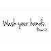 Kaariss DIY Wash Your Hands Love Mom Quote Bathroom Wall Stickers Waterproof Art Vinyl Decal Bathroom Wall Decor