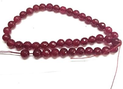 Aarna fashion Agates 8mm (Ruby)