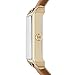 Michael Kors Women's Lake Goldtone And Luggage Leather Three Hand Watch