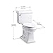 KOHLER Memoirs Two-piece elongated 1.6 gpf chair height toilet