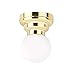 Zamonji 1:12 Scale Battery Operated Led Dollhouse Lights, Metal Base, Plastic (Gold)