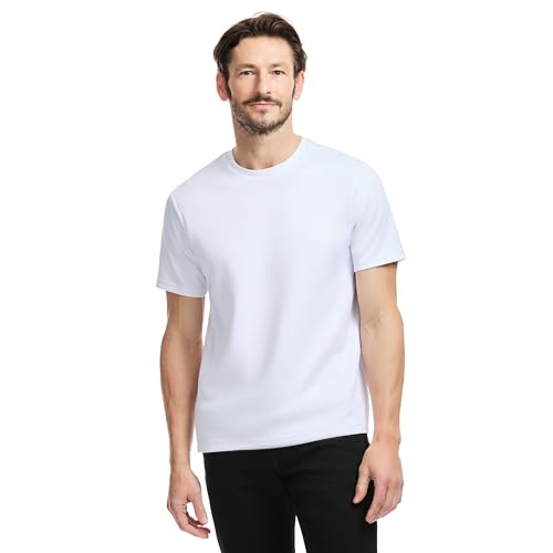 SAKS Fifth Avenue Men's Short Sleeve Classic Luxe Jersey Crewneck T-Shirt, Prem…