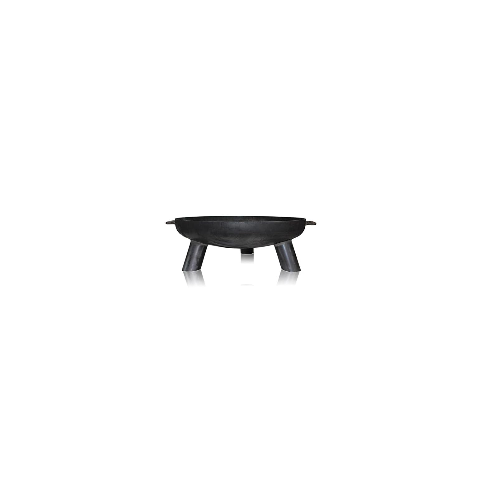 Fire Pit DAYTONA 80 of Steel black Diameter 80 cm for Garden and