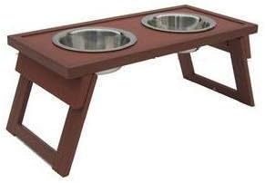 NEW AGE PET EHHF203S Dog Bowl Double Raised Sml Rus ;supply_from:mygoods