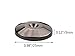 8Pcs Black Speaker Spikes Pads Floor Protector 5x25mm 24K Nickel Plated Isolation Stand Foot Cone Base for Audio Turntable Speaker CD AMP