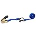 Mann Ratchet Tie Downs Straps 6-Pack with S-Hooks 1-Inch x 15-Feet 500 Lbs Load Cap - 1500 Lb Break Strength