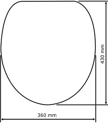 Wenko 154008100 Toilet seat, rustproof Stainless Steel mounting, MDF, 37.5 x 43.5 cm, White, 37.5 x 43.5 x 10 cm - Image 5