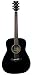 Yamaha FG800 Solid Top Folk Acoustic Guitar - Black Bundle with Hard Case, Tuner, Strings, Strap, Picks, Austin Bazaar Instructional DVD, and Polishing Cloth