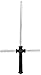 Fun Central AU207 LED Detachable 27 Inch Tri-Saber with Sound - Red