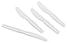 [50 White Knives] Plastimade Disposable Heavy Duty Plastic Cutlery, Great for Every Day Use, Home, Office, Party, Picnics, or Outdoor Events,