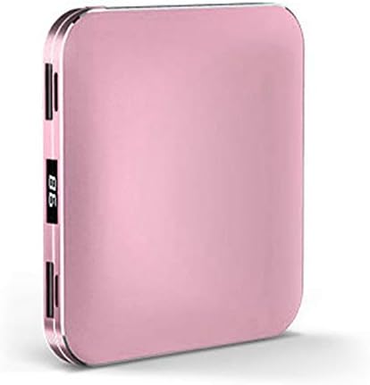 ArgoBear Mini LED Digital Power Bank 200000mAh Dual USB Wireless Charging External Battery Charger Pack for Mobile Phones Tablets(rose gold)