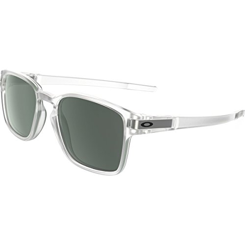 Oakley men s latch squared rectangular sunglasses, matte clear, 5…