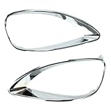 BACLAUGH Chrome Headlight Bezel Trim Driver