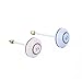YKS 5.8GHz Circular Polarized Mushroom Antenna RP-SMA Female Plug RX/TX Set for RC 5.8G Transmitter and Receiver (Straight inner hole)