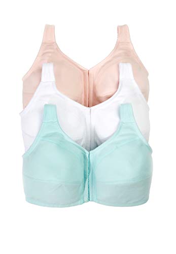 Comfort Choice Women's Plus Size 3-Pack Front-Close