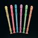Fun Express Plastic Glitter Recorders - VBS Vacation Bible School Supplies/Decor - Set of 12 - Classroom Musical Instrument for Kids