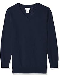 Suéter con cuello en V uniforme para niños de   Essentials