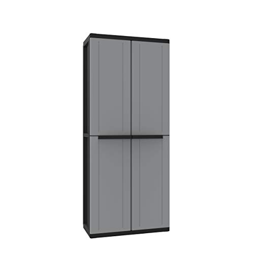 Kreher Kunststoffschrank Set: Universalschrank und Beistellschrank. Maße Universalschrank BxTxH ca. 68 x 37,5 x 163,5 cm… – Bild 6