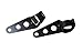 Black Fork Ear Headlight Clamp Brackets LED Accessory Mount Motorcycle Chopper Cafe Racer 35mm-43mm