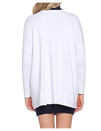 Hawiton Women's Drape Cardigan Sweater Long Sleeve Open Front Casual Knit Sweaters Coat with Pockets